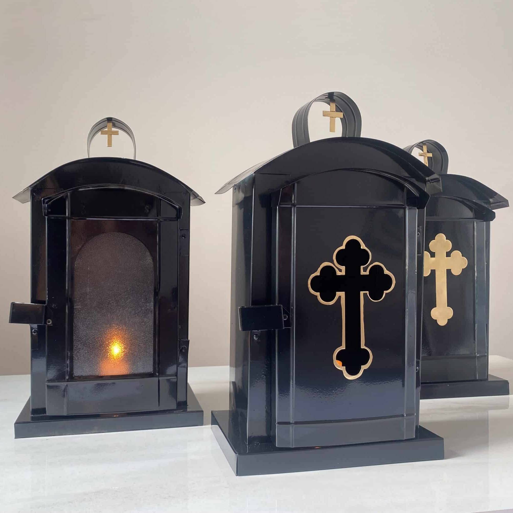 Kućice za sveće model K6 crna